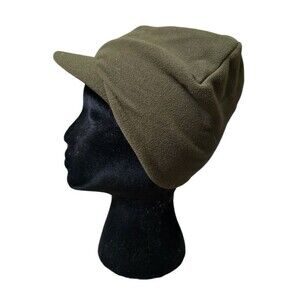 Bula Beanie Adult Green Winter Hat Fleece Cap w bill Size Small Polartec Ski